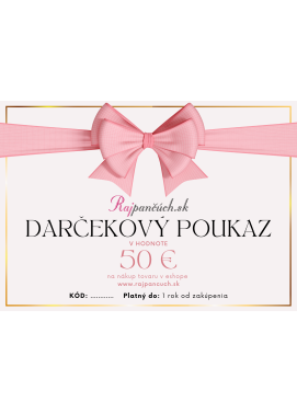 Darčekový poukaz v hodnote 50€