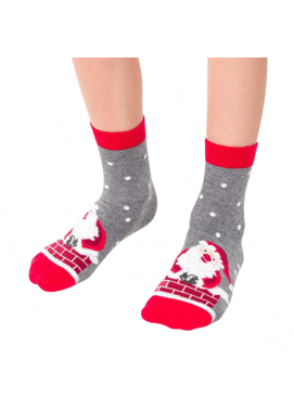 Steven detské ponožky Santa v komíne